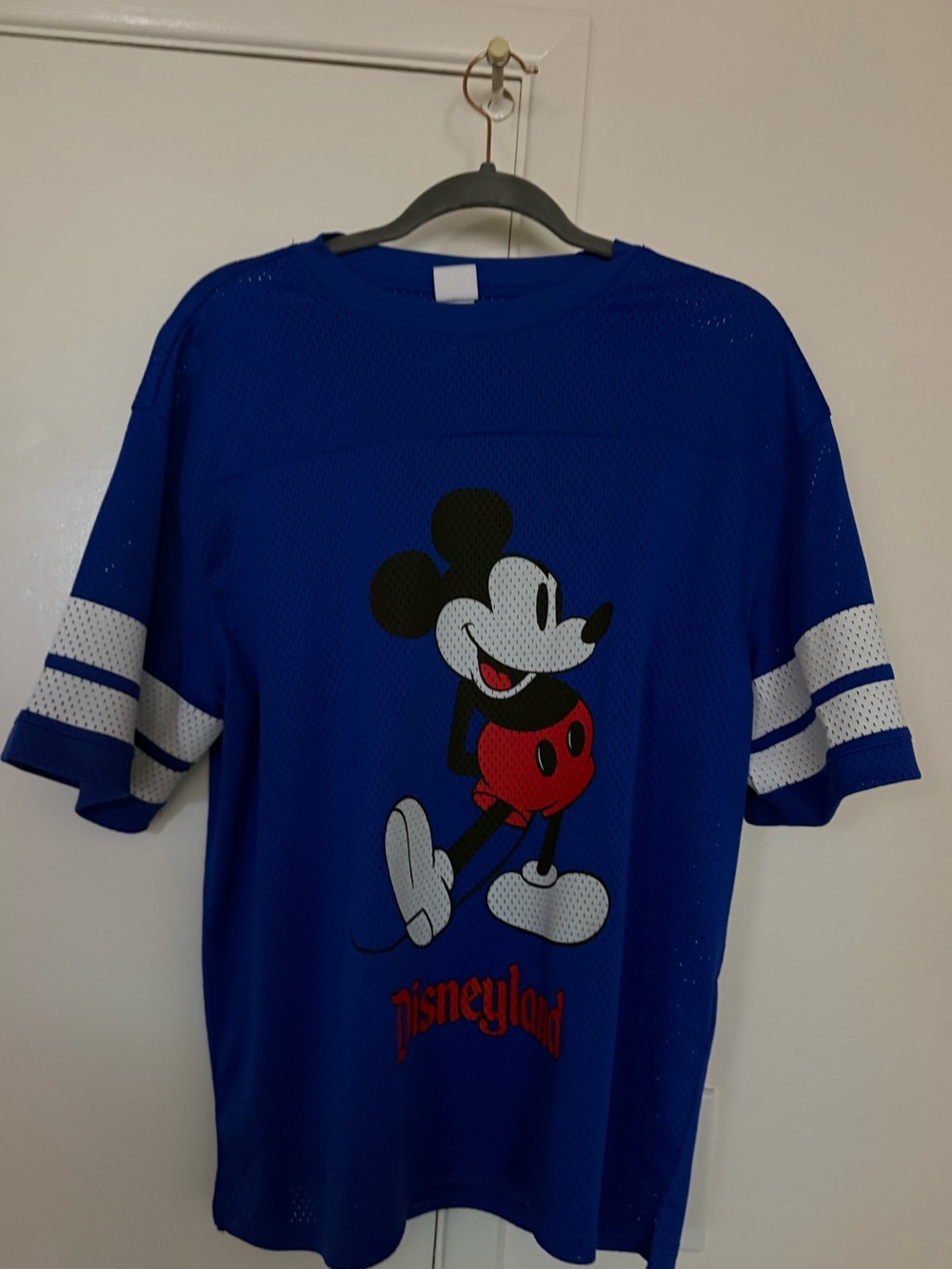 Disney Blue Mesh Mickey Tag Jersey